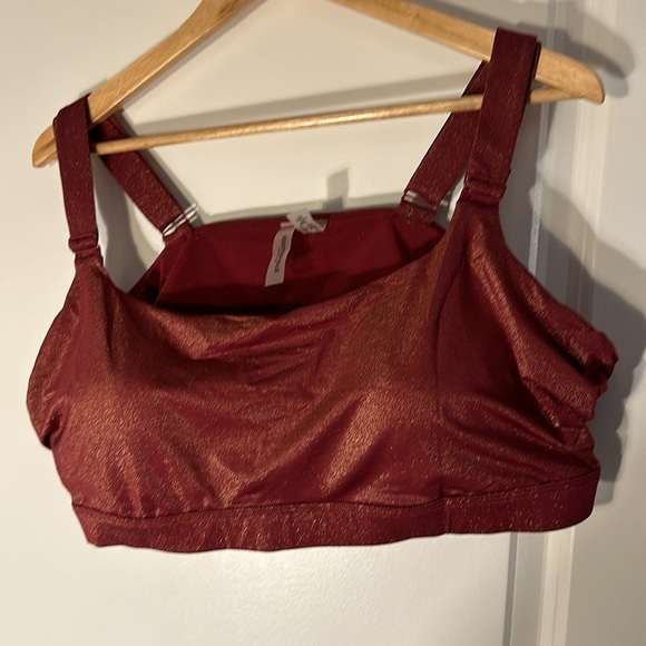 Maroon Bikini with Gold Sparkle - Picture 2 of 8